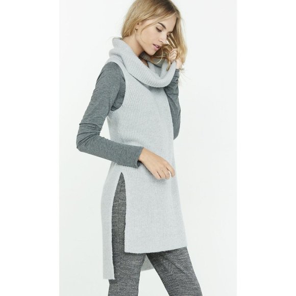 Express Sleeveless Cowl Neck Tunic Sweater XS/S - Picture 2 of 3